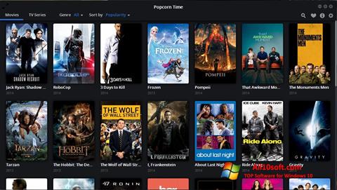 Screenshot Popcorn Time para Windows 10