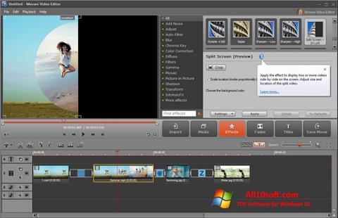Screenshot Movavi Video Editor para Windows 10
