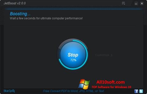 Screenshot JetBoost para Windows 10