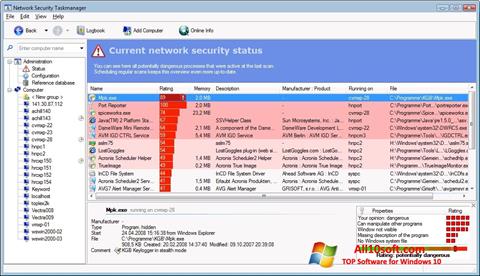 Screenshot Security Task Manager para Windows 10