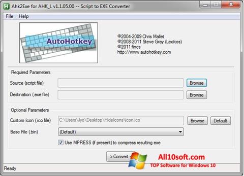 Screenshot AutoHotkey para Windows 10