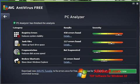 Screenshot AVG AntiVirus Free para Windows 10