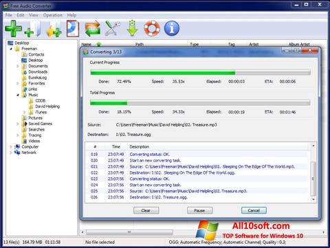 Screenshot Free Audio Converter para Windows 10