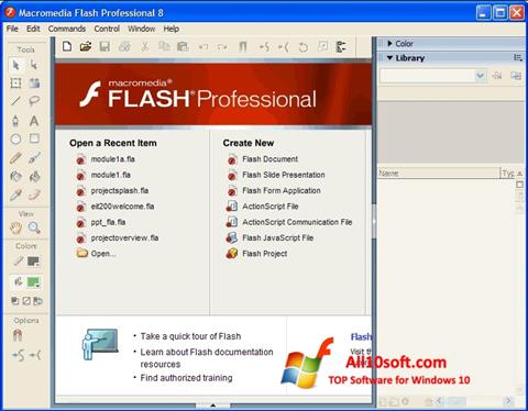 Screenshot Macromedia Flash Player para Windows 10