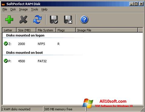 Screenshot SoftPerfect RAM Disk para Windows 10