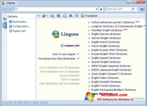 Screenshot Lingoes para Windows 10