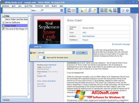 Screenshot All My Books para Windows 10