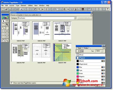 Screenshot Adobe PageMaker para Windows 10