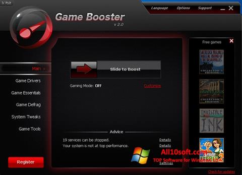 Screenshot Game Booster para Windows 10