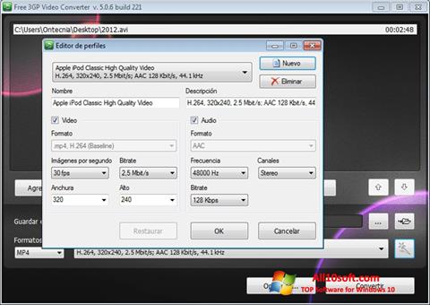 Screenshot Free MP4 Video Converter para Windows 10
