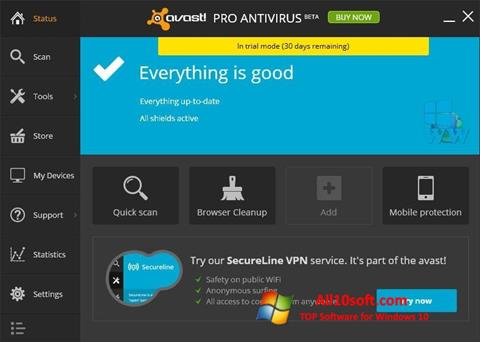 Screenshot Avast! Pro Antivirus para Windows 10