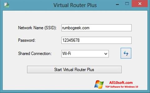 Screenshot Virtual Router Plus para Windows 10