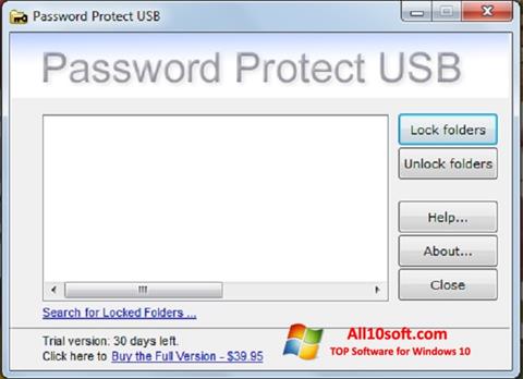 Screenshot Password Protect USB para Windows 10