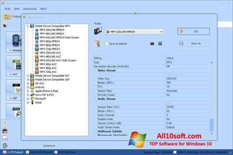 Screenshot Format Factory para Windows 10